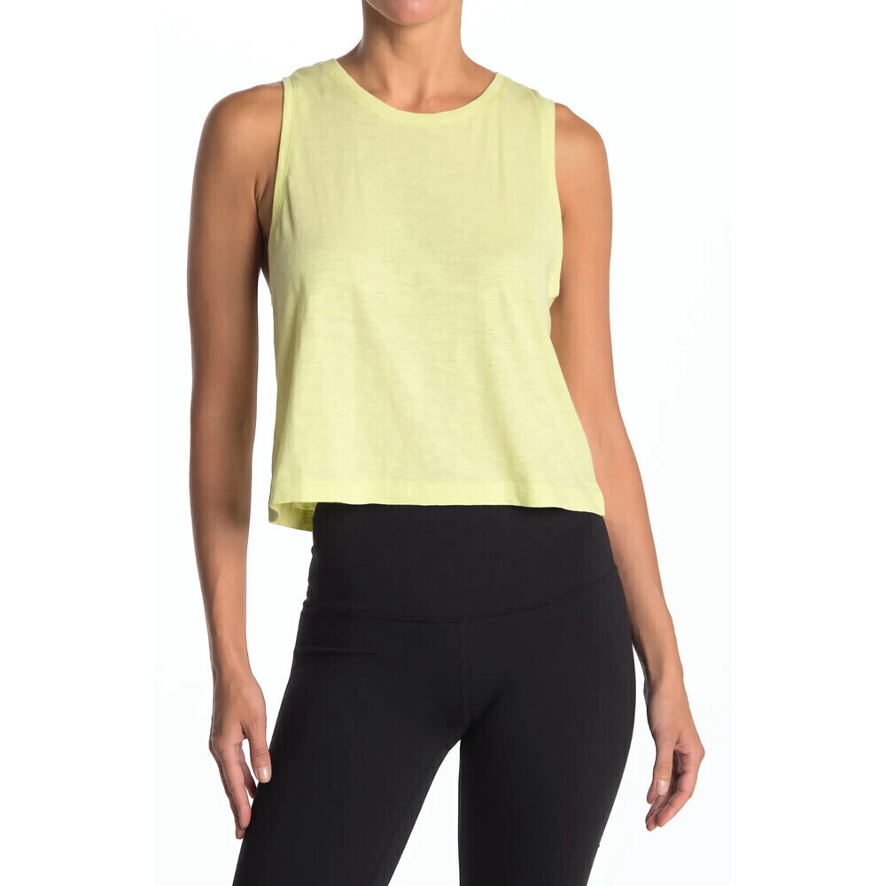 Z By Zella Training Racerback Tank In Light/Pastel Green Finch Yellow Size M